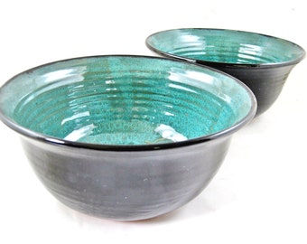 Set of 2 Pottery bowl for Pho or Ramen, Serving bowl for Asian style noodle soup