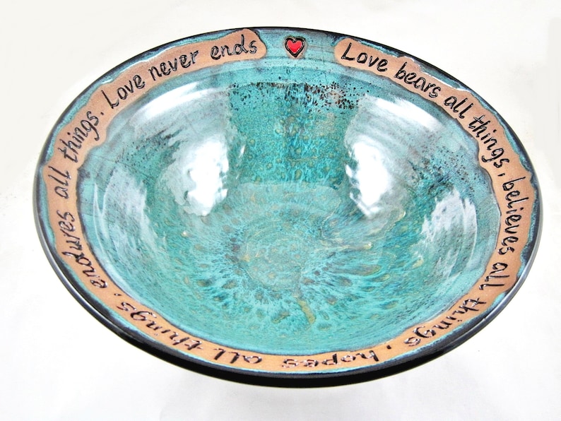 Wedding Bowl Pottery Wedding Bowl Ceramic Personalized Etsy