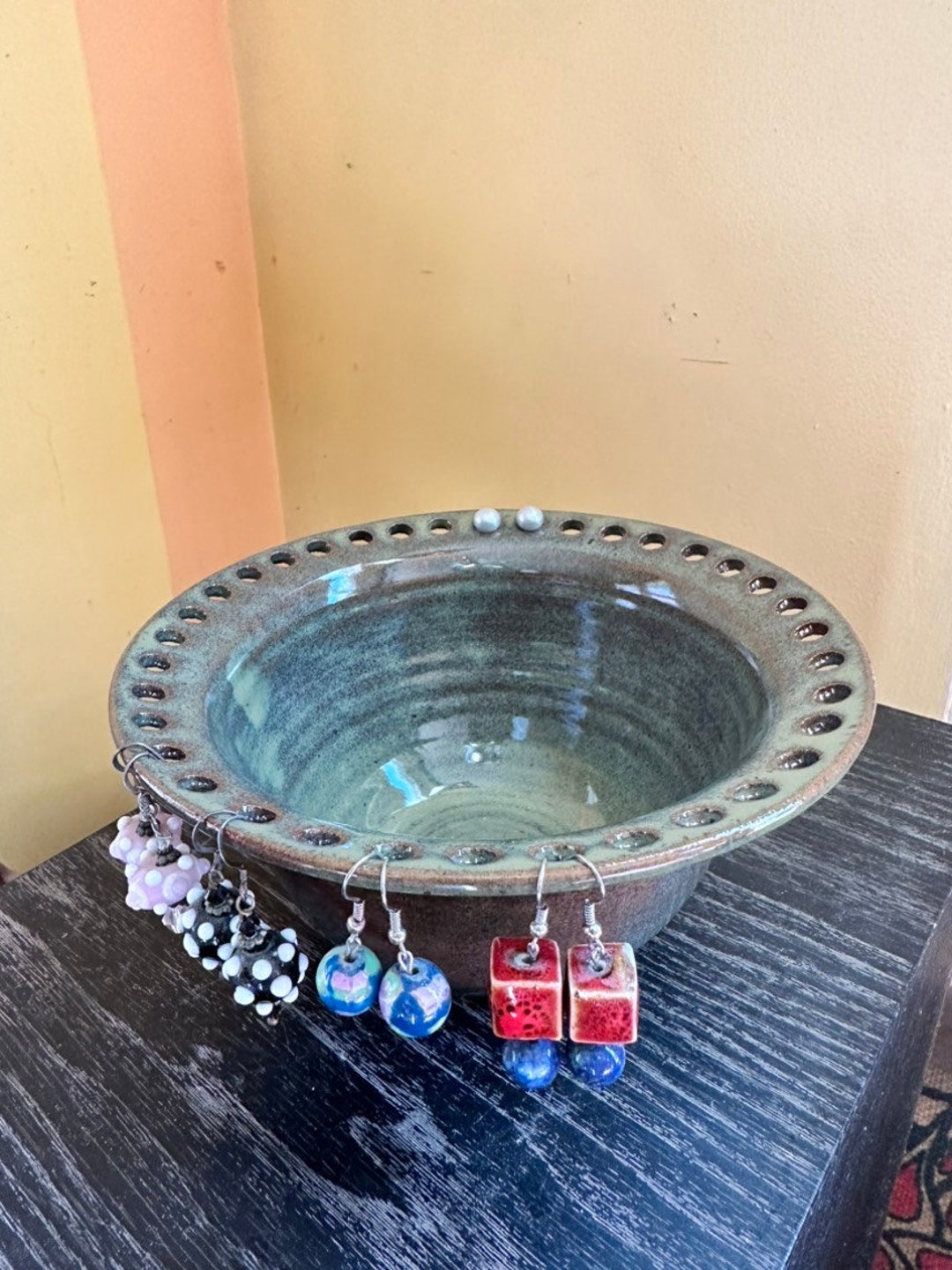 Pottery Earring Holder Earring Organizer Ceramic Jewelry Etsy