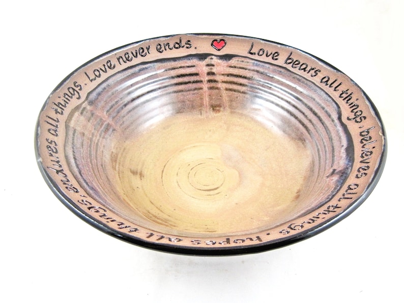 Pottery wedding bowl Ceramic blessing bowl Handmade Etsy
