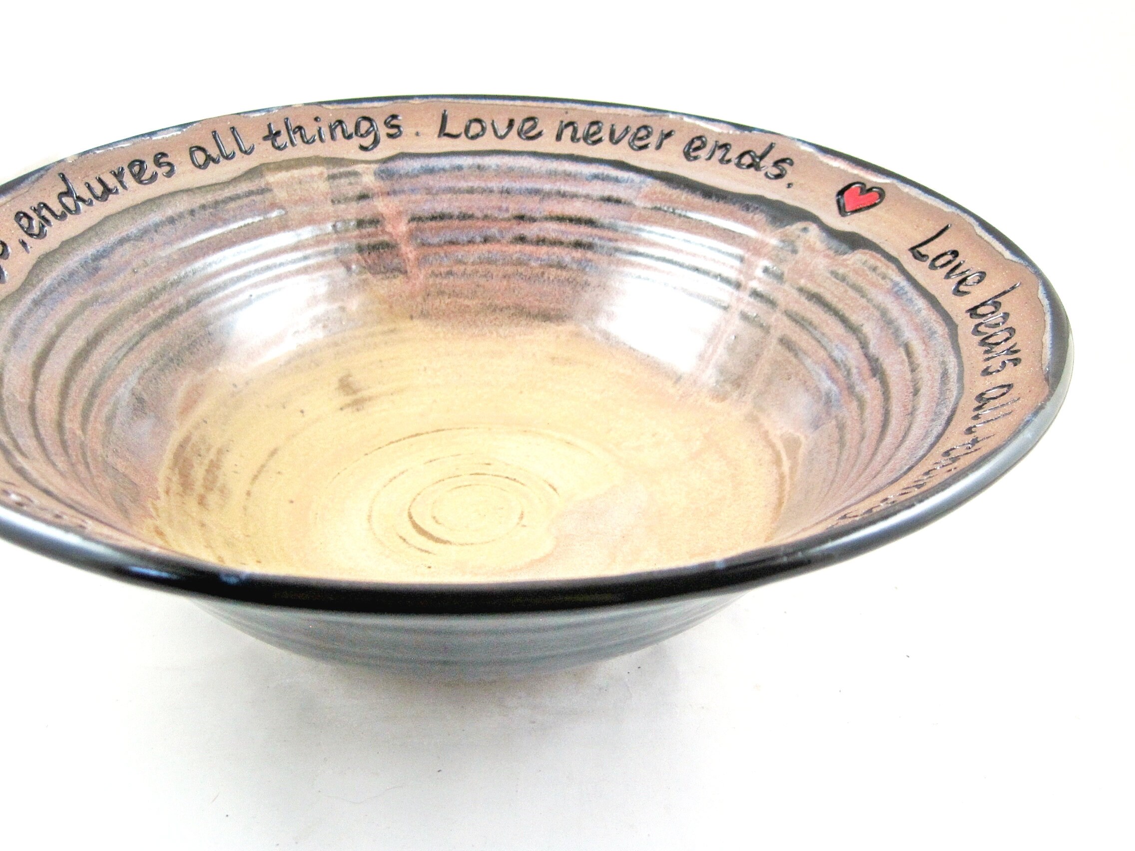 Pottery wedding bowl Ceramic blessing bowl Handmade Etsy