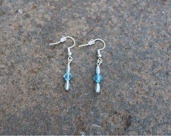 Hypoallergenic Blue Earrings for Girls: Lightweight Jewelry, 1.5 Inch Long
