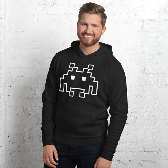 Invader Retro Video Game Unisex Hoodie - Etsy