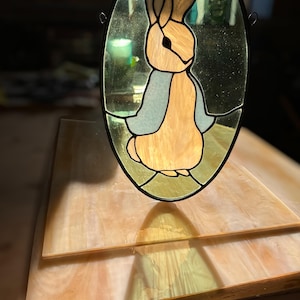 Peter Rabbit Stained Glass Suncatcher - 12.75