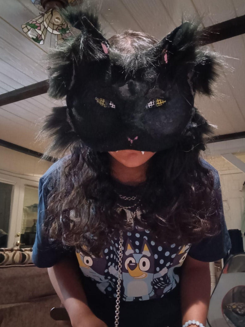 Black Cat Therian Mask Etsy New Zealand