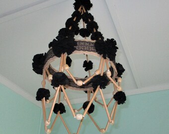 Polish Chandelier Felt Black Very Original