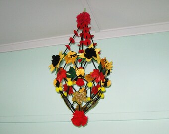 Polish Chandelier Felt Sunflowers