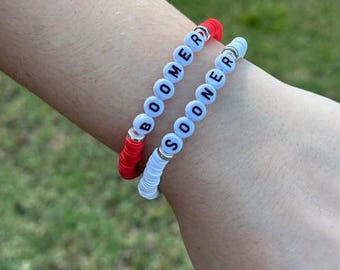 OU Boomer Sooner Beaded Bracelets - University of Oklahoma