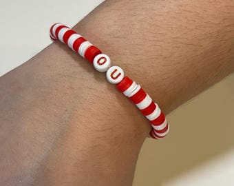 OU Beaded Bracelet - University of Oklahoma