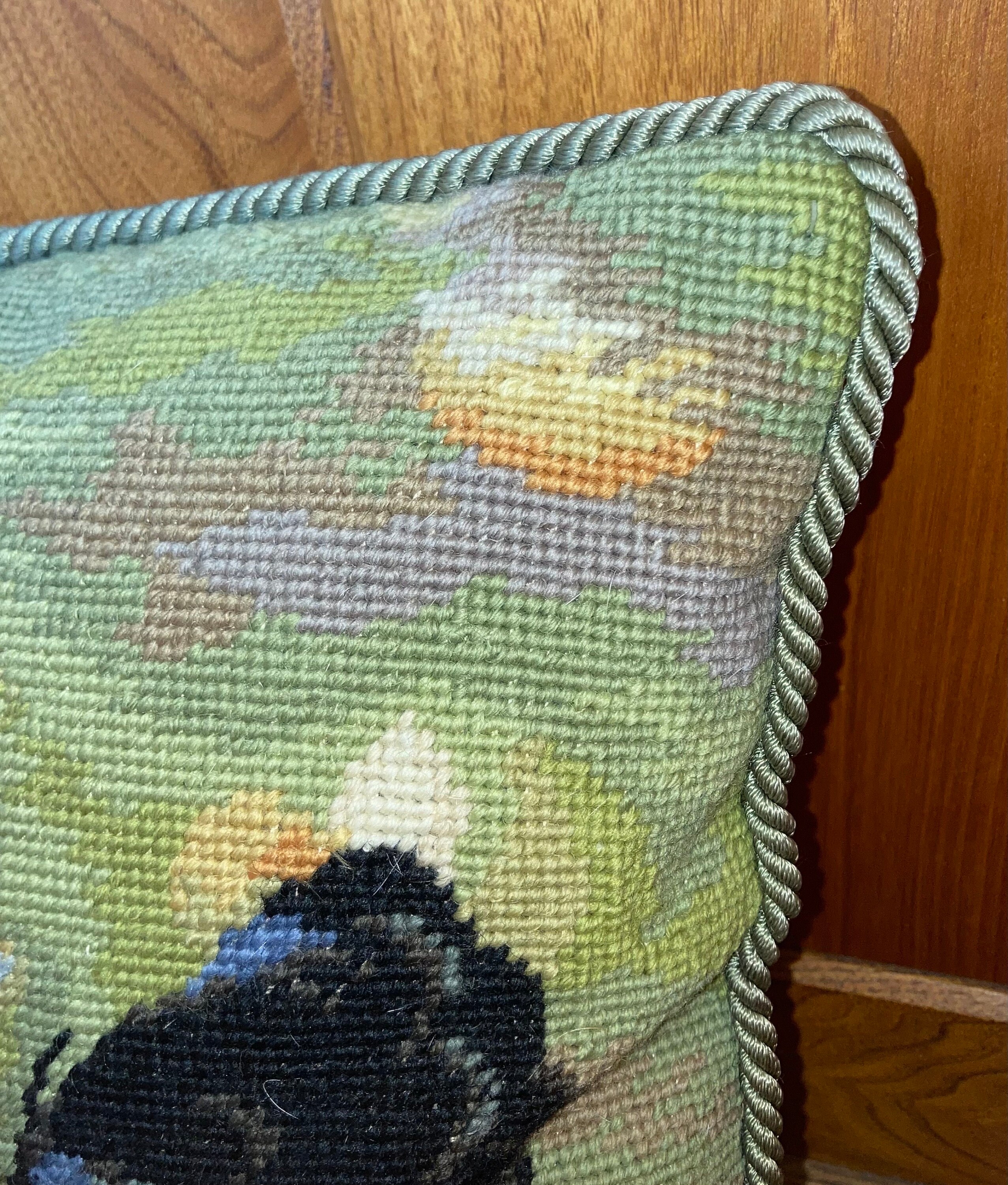 13 Custom Needlepoint Pillow & Cording French Country Sofa Etsy