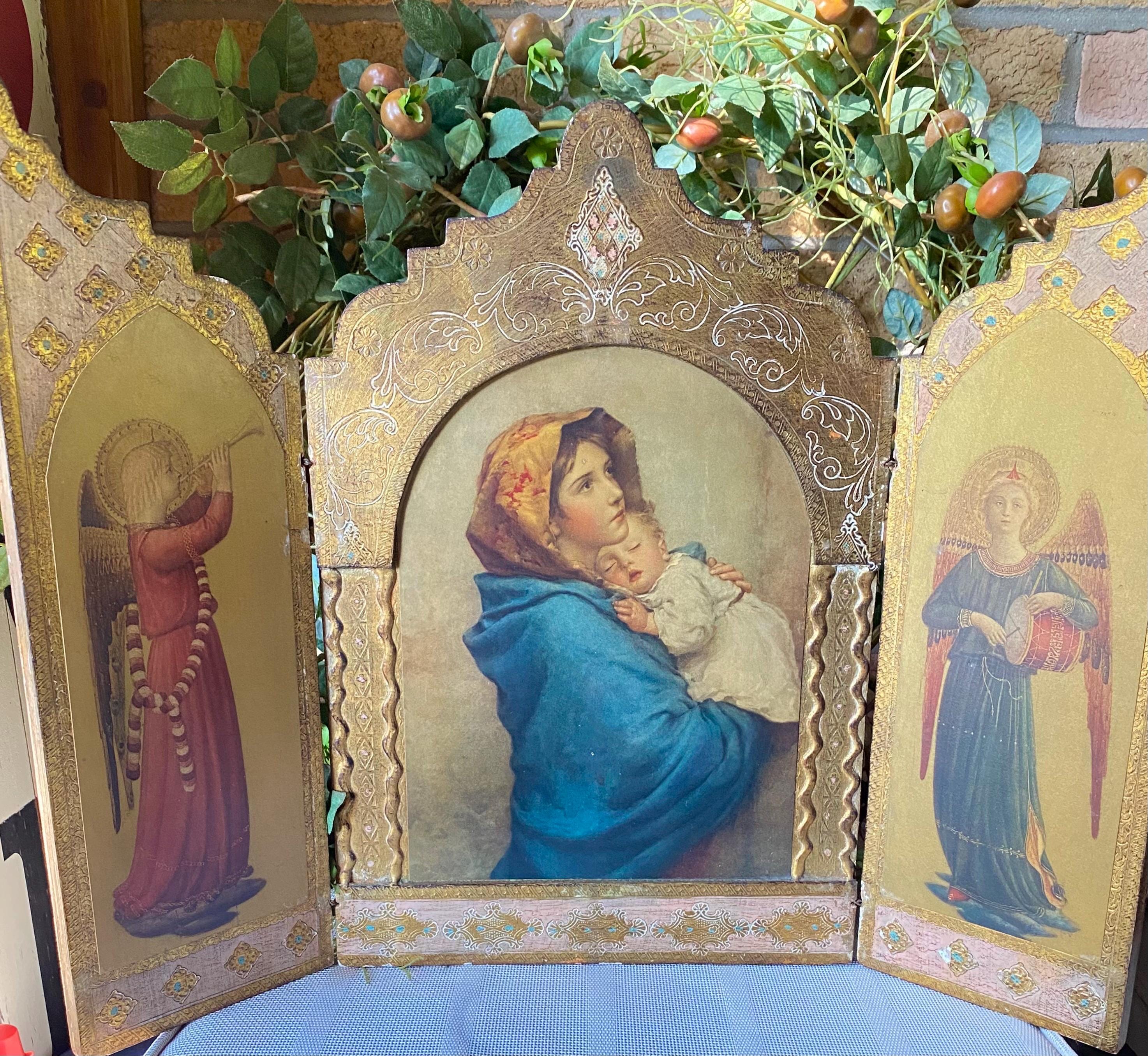 Triptych Madonna - Etsy