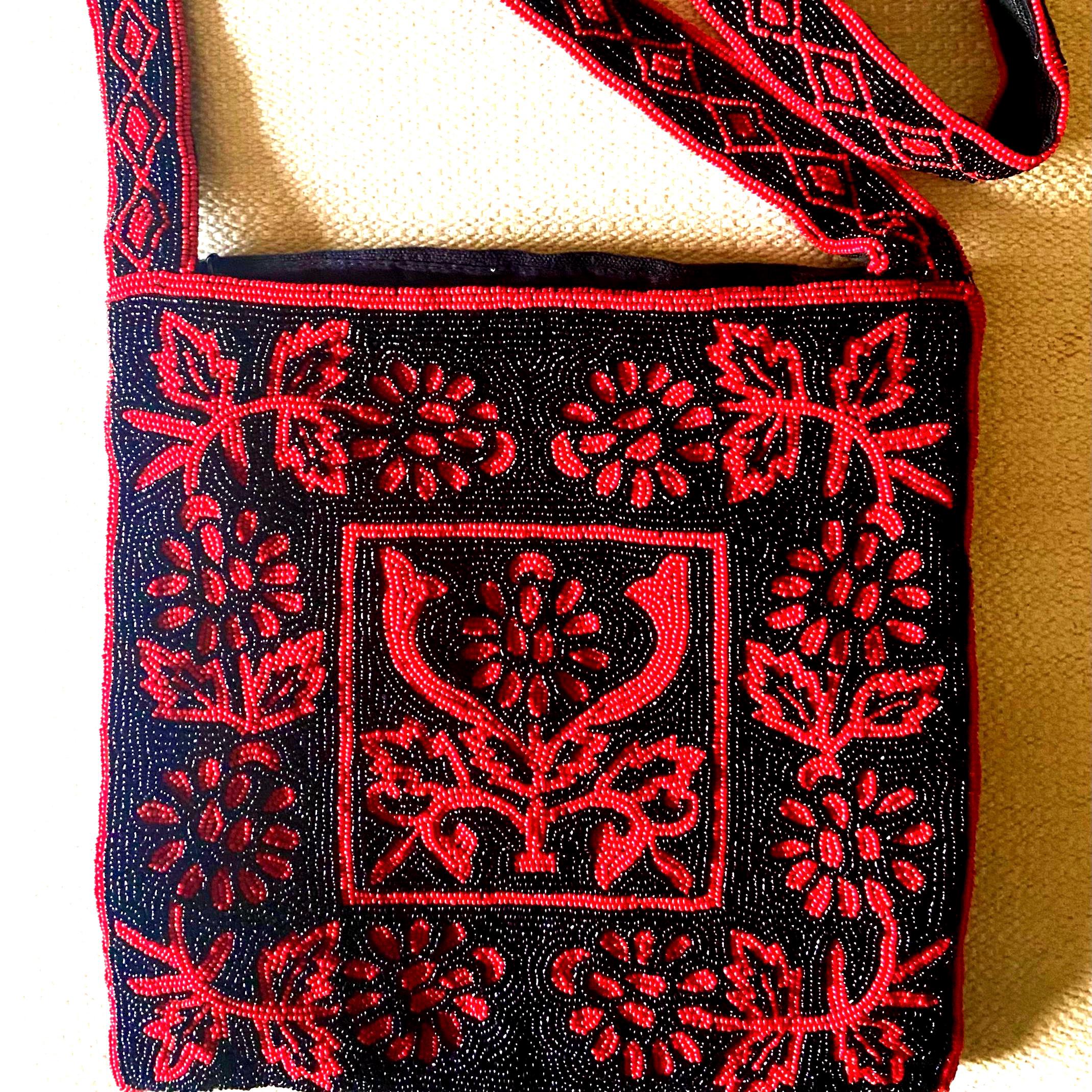 Vintage Christiana Beaded Shoulder Bag - Etsy
