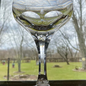 8 Rare Atlantis EVORA Champagne Coupes Sherbet Glasses Stemware with Cut Panels 5.5 EUC Elegant Crystal Clear Cut, Multi Sided Stems image 2