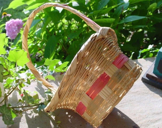 Vintage Wicker Easter Basket Etsy