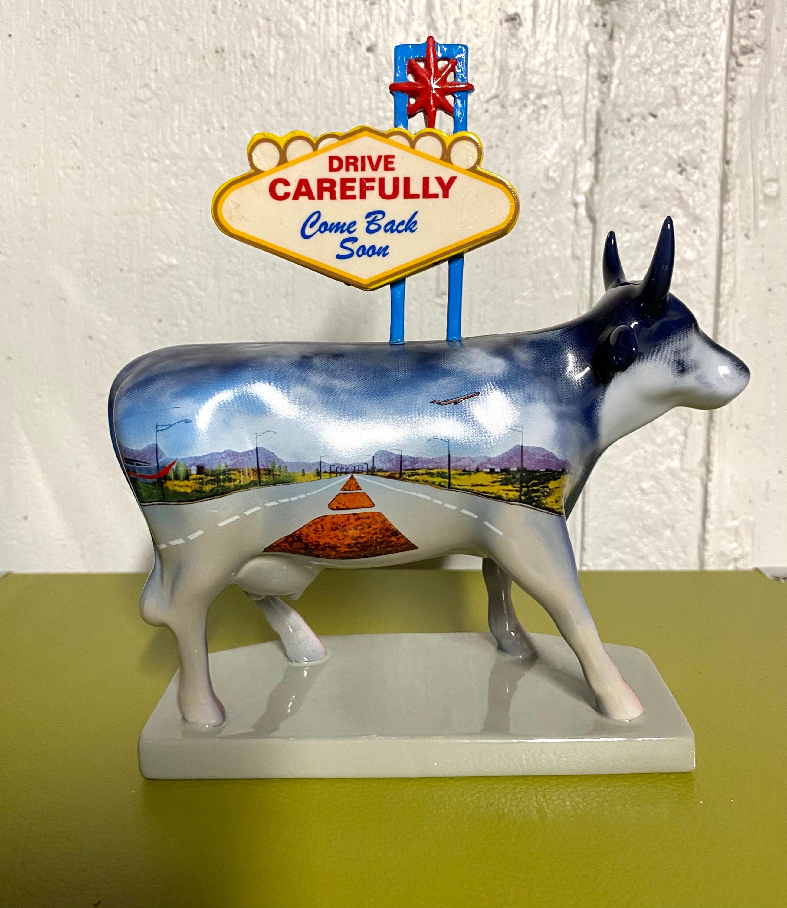 Vintage Westland Cow Parade Ceramic Figurine~ #7326