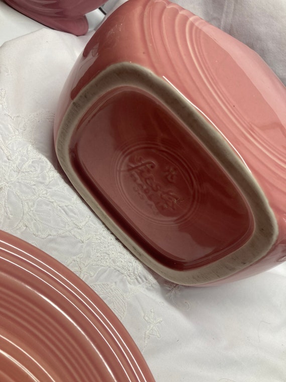 Pink Fiestaware, 64oz, Liter Large Disc Water Pitcher in the