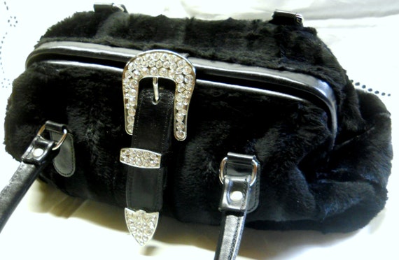 Raviani by B.B Simon Vintage Handbag Lambswool Fau