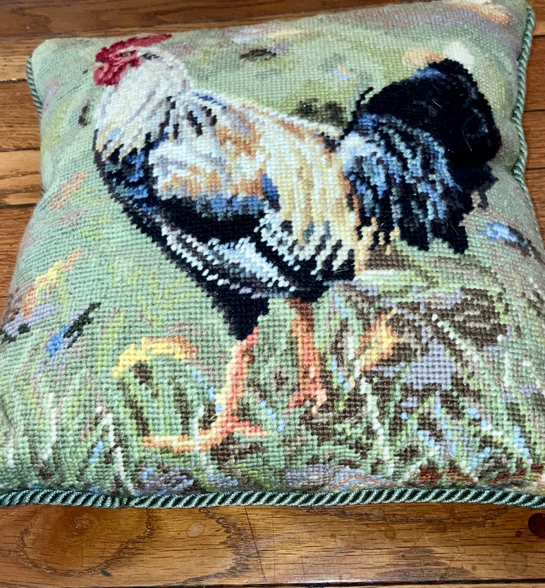 13 Custom Needlepoint Pillow & Cording French Country Sofa Etsy