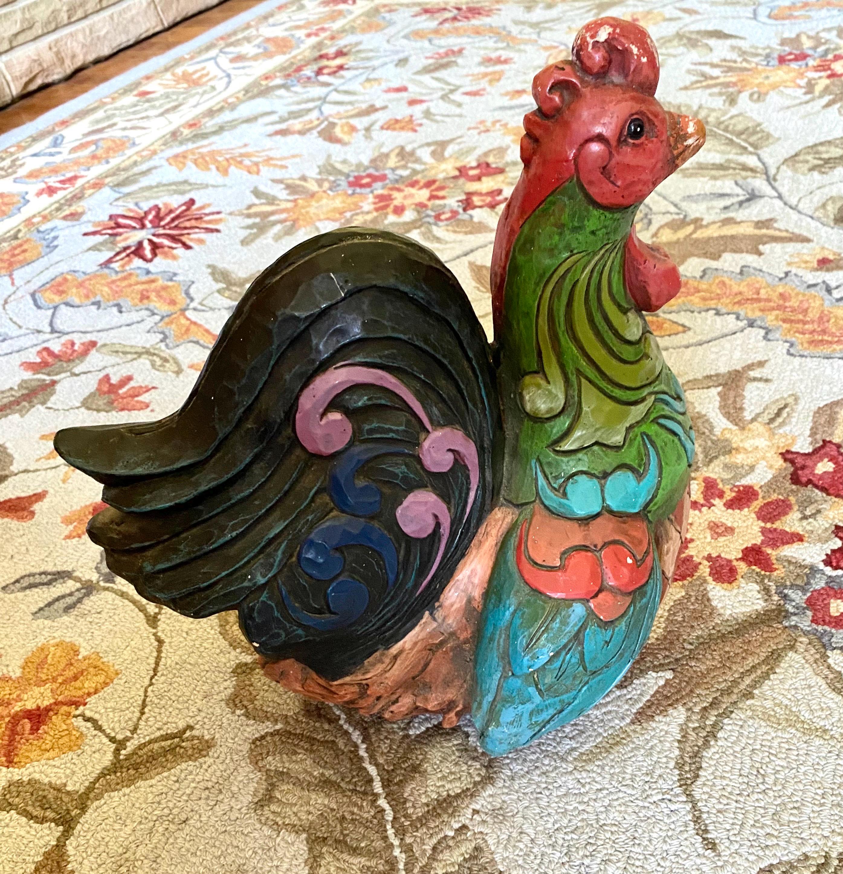 Vintage Jim Shore Rooster Figurine: 2012 Alexander, Rustic