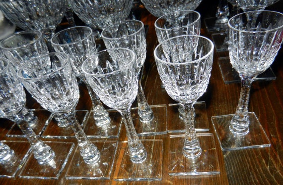 6 Hawkes Crystal Water Goblet Wine Glass