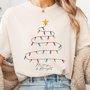 Comfort Colors® CHRITSMAS TREE Sweatshirt, Christmas Shirts, Family Christmas Hoodie, Christmas Sweatshirts for Women, Merry Christmas Shirt