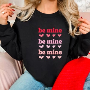 Love Sweatshirt, Heart Hoodie, Valentines Day Sweatshirt, Women&#39;s Sweatshirt, Couple Sweatshirt, Gift For Her, Love Shirt
