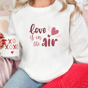 Love Sweatshirt, Heart Hoodie, Valentines Day Sweatshirt, Women&#39;s Sweatshirt, Couple Sweatshirt, Gift For Her, Love Shirt