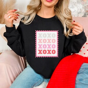 Love Sweatshirt, Heart Hoodie, Valentines Day Sweatshirt, Women&#39;s Sweatshirt, Couple Sweatshirt, Gift For Her, Love Shirt