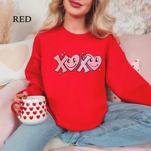 Love Sweatshirt, Heart Hoodie, Valentines Day Sweatshirt, Women&#39;s Sweatshirt, Couple Sweatshirt, Gift For Her, Love Shirt