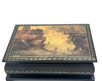 雪娘（スネグーラチカ）を描いたロシアのパレフ漆箱 - Etsy 日本