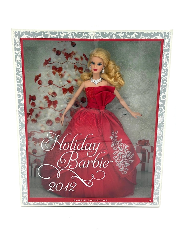 2012 holiday dresses Barbie Doll Red Gown | Barbie Collector NRFB Christmas Elegance holiday barbie 2010