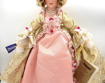 Seymour Mann Porcelain Doll Madame de Pompadour Connoisseur Collection Vintage Victorian Style