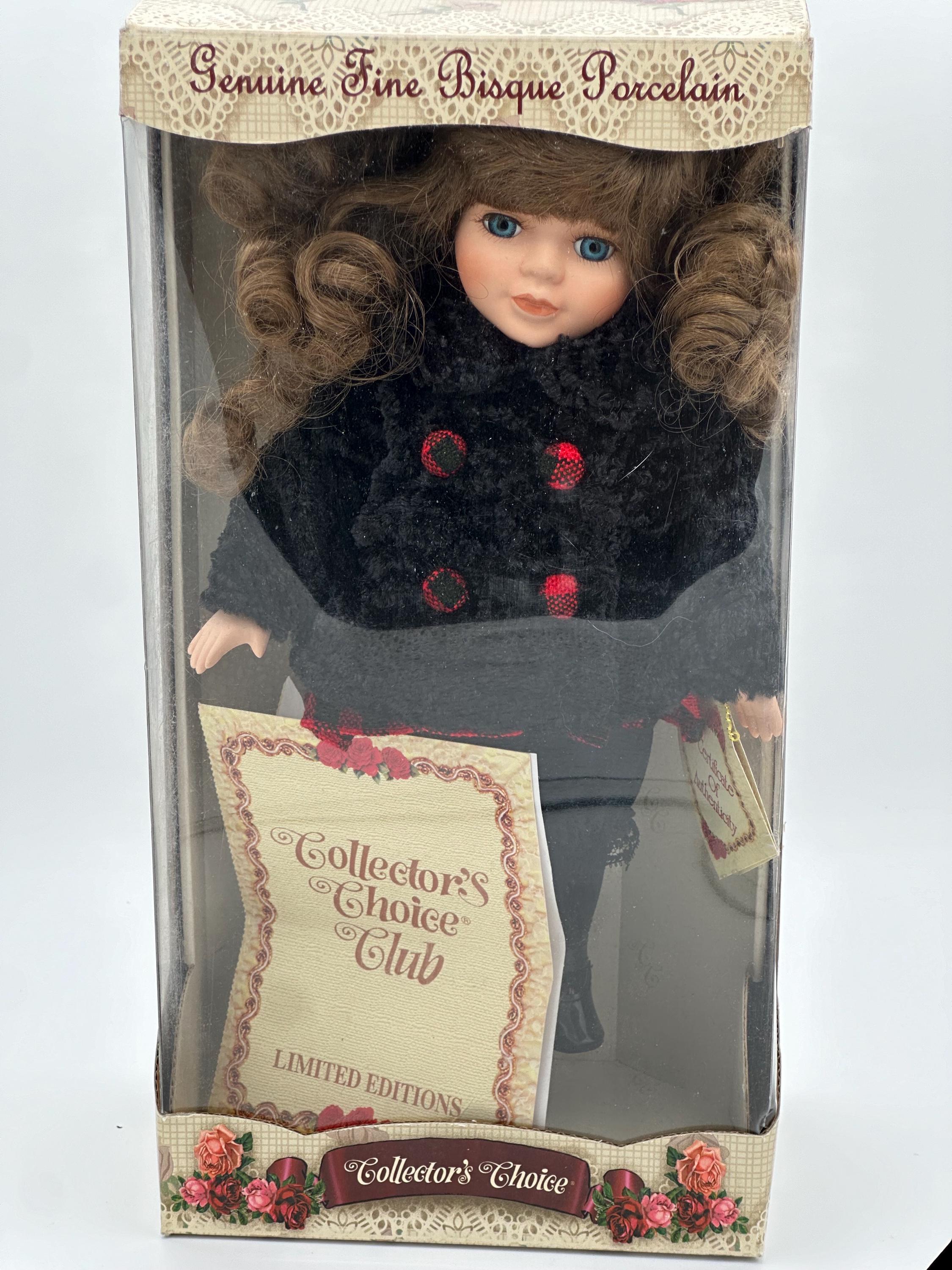 Vintage Porcelain Doll, Special Edition Collectible, 14 Inch
