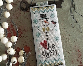 Be Warm ~ Primitive Cross Stitch Pattern