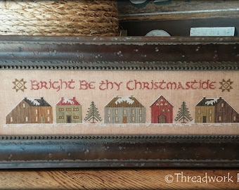 Primitive Cross Stitch Pattern - Christmastide