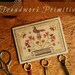 Primitive Cross Stitch Pattern - All in Bloom Threadkeep