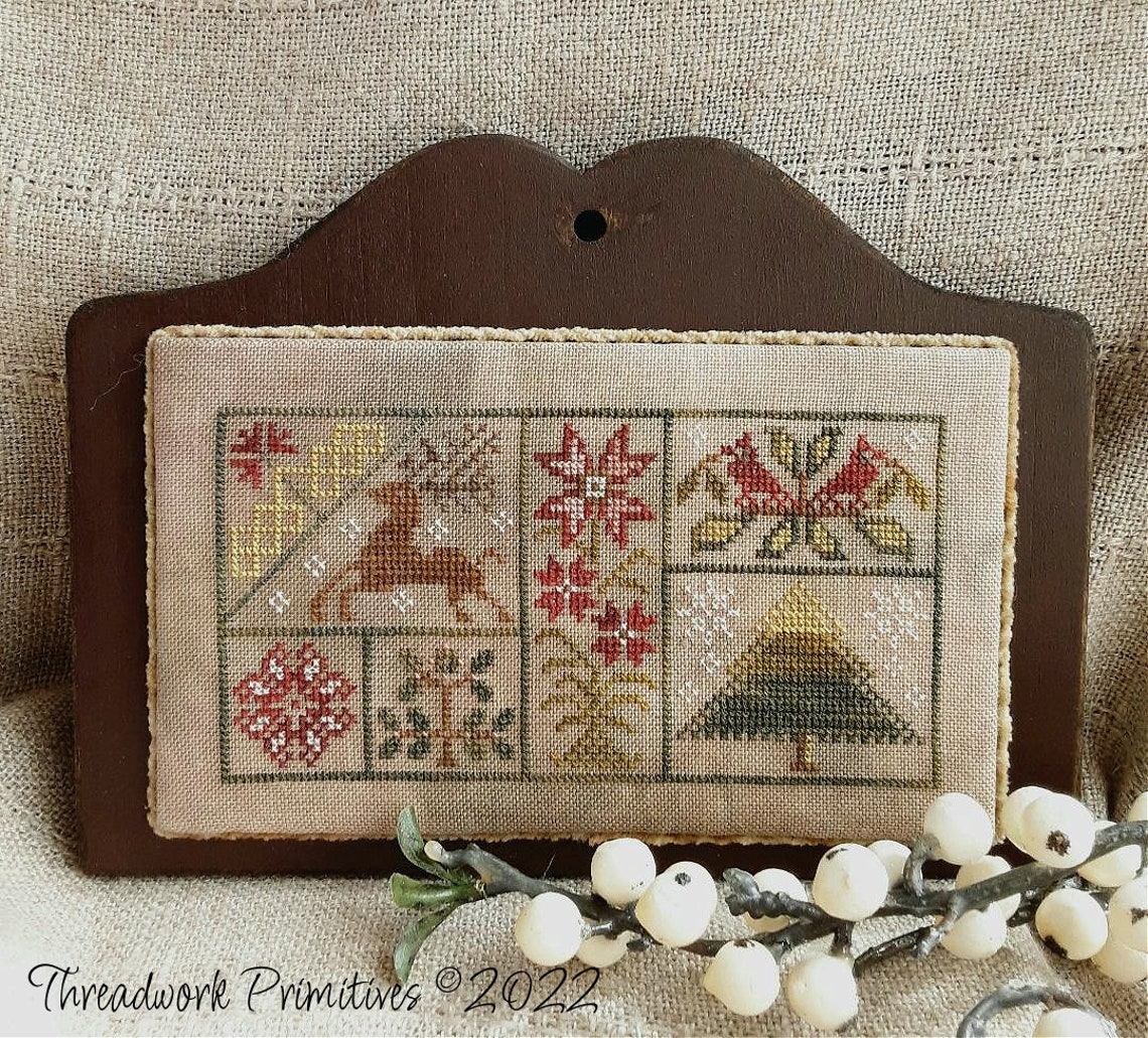 Christmas Blocks - Primitive Cross Stitch Pattern - Etsy