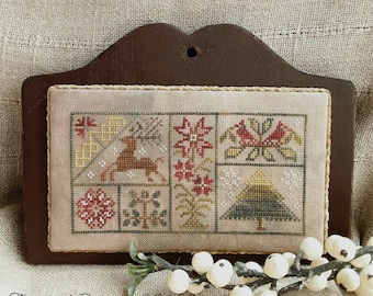 Christmas Blocks - Primitive Cross Stitch Pattern