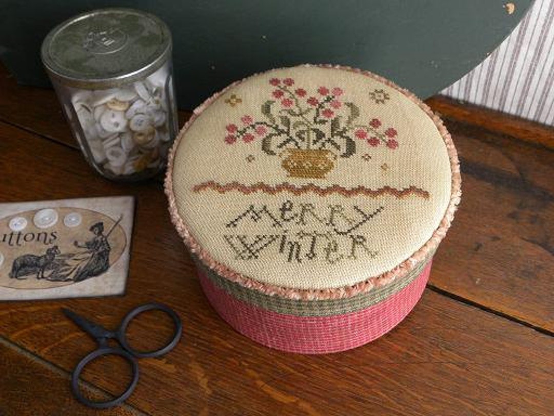 Primitive Cross Stitch Pattern - Merry Winter - Etsy