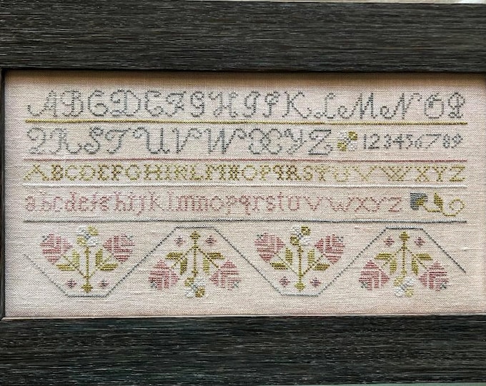 Sentimental Sampler ~ Primitive Cross Stitch Pattern - Etsy