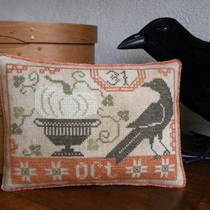 Primitive Cross Stitch Pattern - Beggar's Night