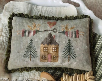 Winter Angels ~ Primitive Cross Stitch Pattern