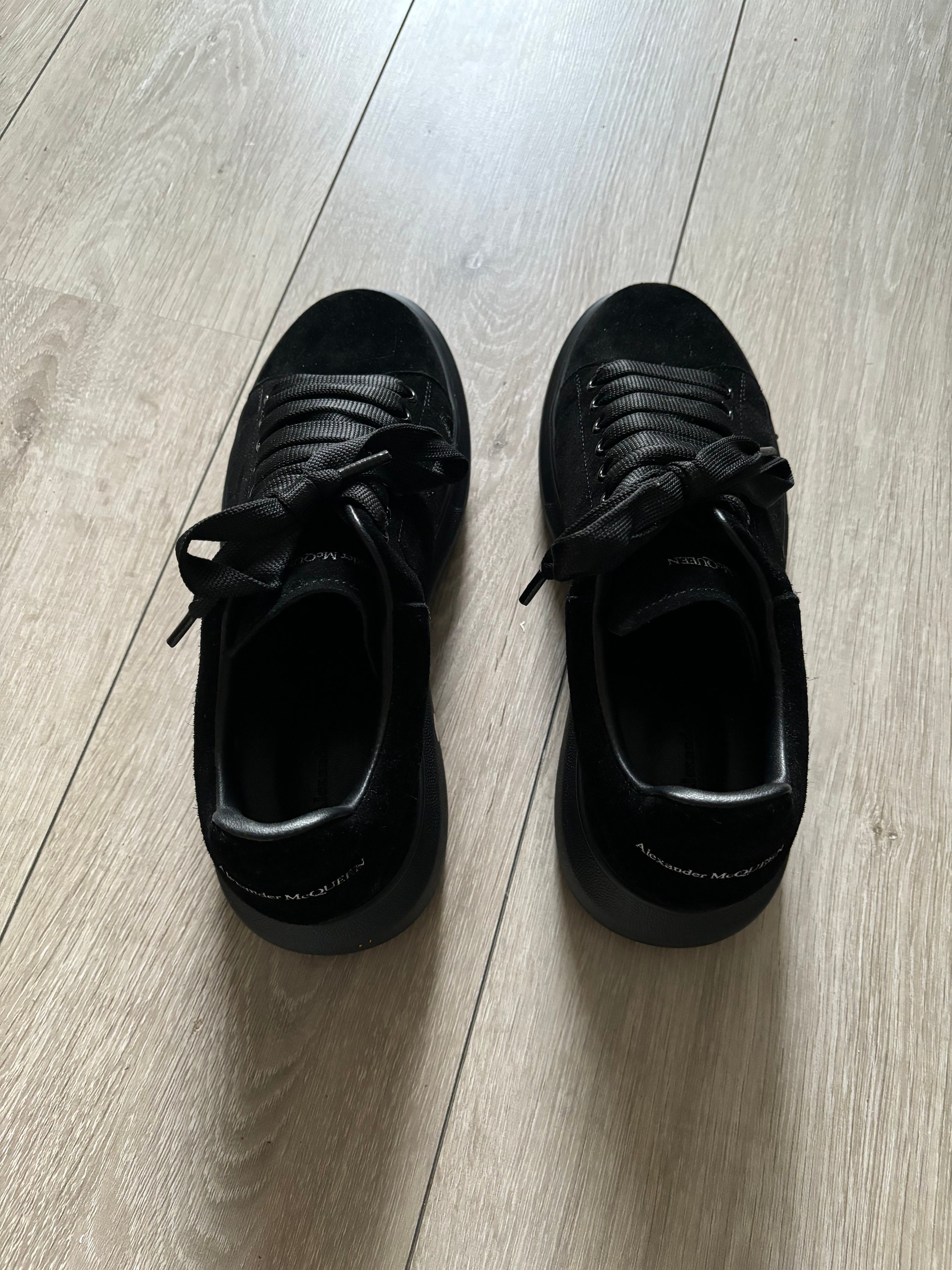 スニーカー ALEXANDER MCQUEEN Black Canvas And Suede Sneakers Alexander McQueen oversized sneakers EU 36.5 black suede | eBay