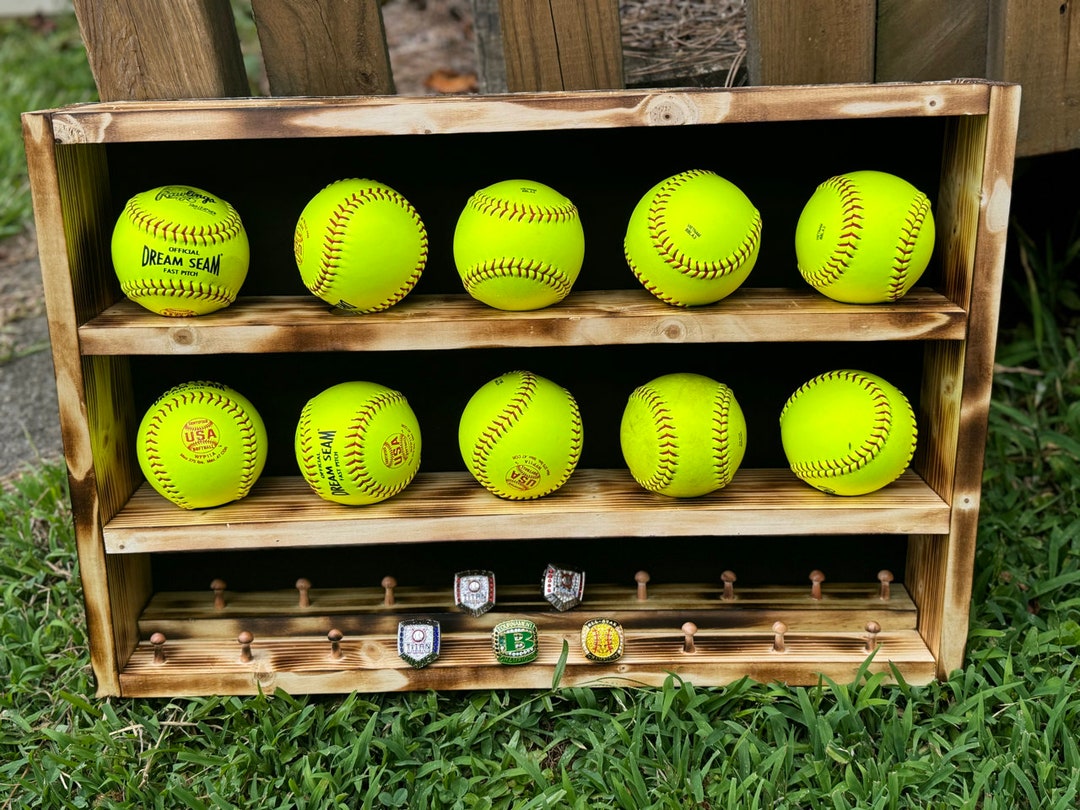 Baseball-Vitrine Mit Holzsockel – Transparente Acryl-Displaybox 8x8x8 Cm Für Einen Einzelnen Baseball