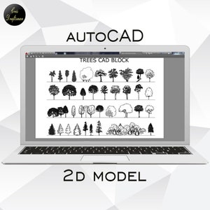 AutoCad DWG 2D Model | Trees Elevation Blocks | Design Collection | Elements | Landscape Plant | Drawings 2D Blocks