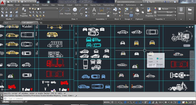 Autocad 2D DWG Model, Cars Collection, Car Blocks, Car Elements, Car ...