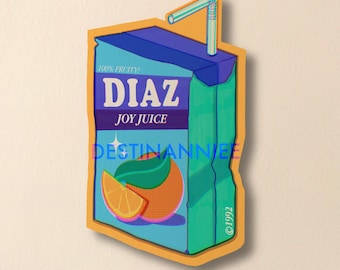 Sticker boîte de jus gay Eddie