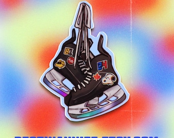 hollanov hockey skates subtle inspired sticker