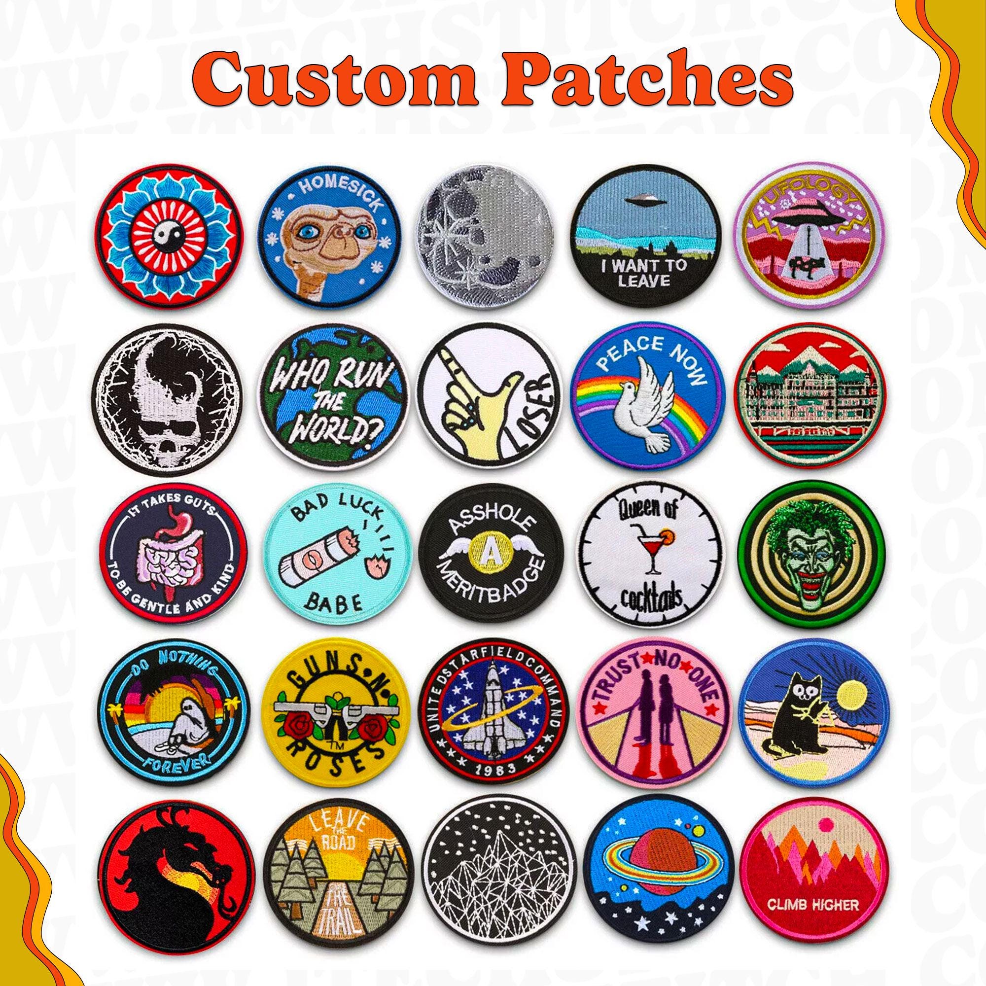 Custom Embroidered Patches: Iron-On & Velcro Backing