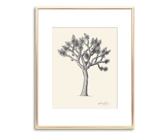 Joshua Tree Drawing Etsy